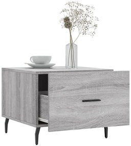 Mesa de centro 50x50x40 cm derivados madeira sonoma cinza