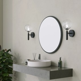 Espelho Decorativo Yuvarlak – Preto – 60 cm