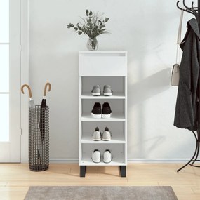 vidaXL Sapateira 40x36x105 cm derivados de madeira branco