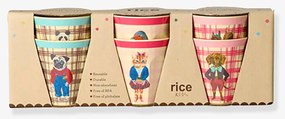 copos para crianças NATHALIE LÉTÉ rice conjunto de 6 160 ml pequeno multicolor
