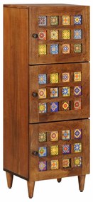 vidaXL Buffê Nogueira 40 x 33,5 x 110 cm Madeira de manga maciça