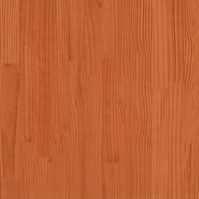 Cabeceira 140 cm madeira de pinho maciça castanho-mel