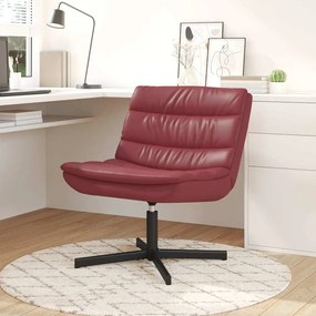 vidaXL Cadeira giratória vermelho tinto 63 x 75 x 76 cm