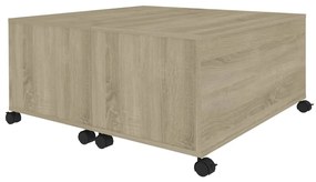 Mesa de centro 75x75x38 cm contraplacado carvalho sonoma
