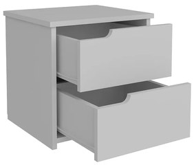Mesa de Cabeceira Malarin – Branco – 45x45x40 cm