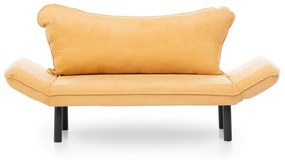 Sofá Cama "Chatto" – Amarelo Mostarda  – 180x65x70 cm – Design Moderno