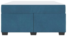 Estrutura da Cama Outros Azul escuro 160 x 200 cm Veludo