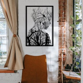 Acessório Decorativo em Metal Arakan – Preto – 42 x 62 cm