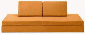 Sofá para crianças de brincar modular em veludo artesanal Mila