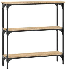 Mesa consola 75x22,5x75 cm derivados de madeira carvalho sonoma