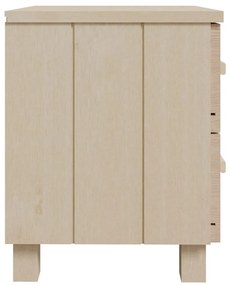 Mesas cabeceira 2pcs HAMAR 40x35x44,5 pinho maciço castanho-mel