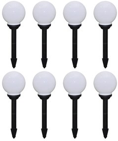 Candeeiros de exterior 8 pcs LED 15 cm com estacas de enterrar