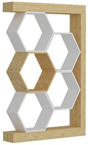 Estante Artemis – Carvalho Branco – 90x24,6x140 cm