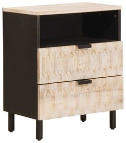 vidaXL Armário de Cabeceira com gaveta Branco 50 x 33 x 60 cm