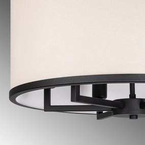 Candeeiro de Teto Way – Preto e Branco – 60 x 60 x 83 cm