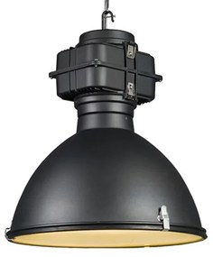LED Candeeiro de suspensão industrial inteligente preto 53 cm incl. A60 Wifi - Sicko Industrial