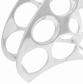 Suporte para Vinho Prateado 38 x 33 x 13 cm Alumínio