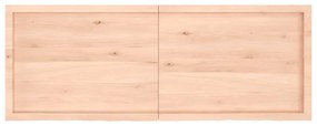 Tampo de mesa 160x60x(2-6) cm carvalho maciço não tratado