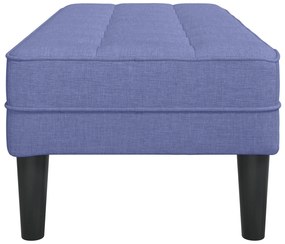 Banco vidaXL Jeans Azul 113x57x39 cm Tecido