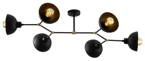 Candeeiro de Teto Dram – Preto – 102 x 52 cm
