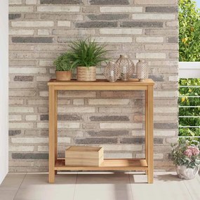 vidaXL Aparador Castanho 85 x 35 x 75 cm Madeira de teca sólida