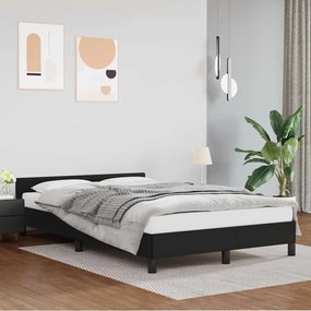 Estrutura cama c/ cabeceira sem colchão 120x200 cm preto