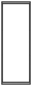 Suporte para lenha 80x28x222 cm aço preto mate