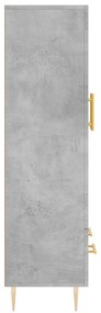 Aparador alto 69,5x31x115 cm derivados de madeira cinza-cimento