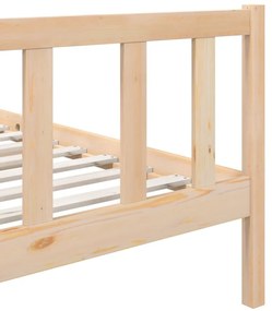 Estrutura de cama pequena solteiro 75x190 cm madeira maciça