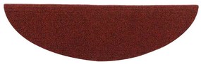 Tapetes escada autoadesivos 5 pcs 56x17x3 cm agulhado vermelho