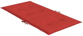 Almofadões lombares p/ cadeiras de jardim 2pcs oxford vermelho