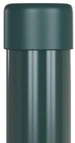 Postes de Cerca 2 pcs Verde 100 cm Aço com Revestimento em Pó
