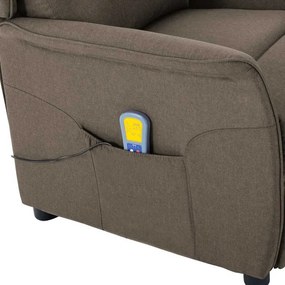 Cadeira de Massagem em Tecido Taupe
