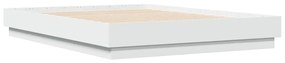 Estrutura de cama 135x190 cm derivados de madeira branco