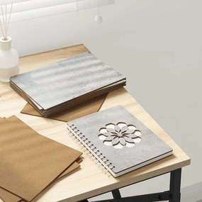 vidaXL Painéis de Decoração 12 pcs Cinzento 15 x 21 x 0.27 cm