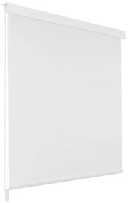 142845 vidaXL Estore de rolo para o duche 160x240 cm branco