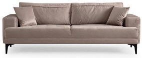 Sofá de 3 Lugares Astana – Bege – 234x78x100 cm