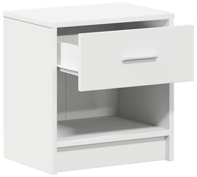 Mesa de cabeceira com gaveta 39x28x41 cm branco