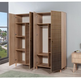 Roupeiro Imaj – Carvalho Sonoma – 180x192x52 cm