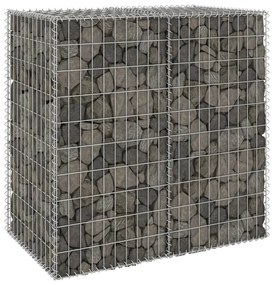 vidaXL Muro gabião com tampas aço galvanizado 100x60x100 cm