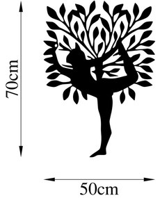 Acessório Decorativo de Parede Yoga 2 – Preto – 50 x 70 cm