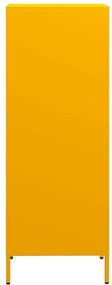 Móvel alto 35x39x103,5 cm aço amarelo mostarda