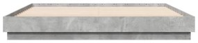 Estrutura de cama 200x200 cm derivados de madeira cinza cimento