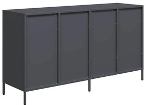 Aparador 135x39x73,5 cm aço laminado a frio antracite