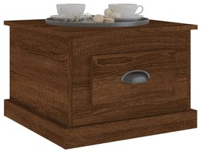 Mesa de centro 50x50x35 cm derivados madeira carvalho castanho