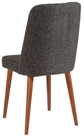 Conjunto de Mesa de Jantar Extensível Vina – Nogal e Antracite – 130x7