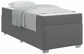 Estrutura da Cama Outros Cinzento escuro 90 x 190 cm tecido