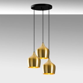 Candeeiro Chandelier Dodo – Dourado – 46 x 46 cm