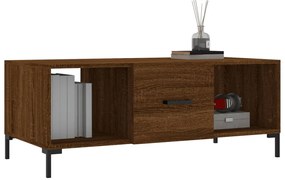Mesa de centro 102x50x40 cm derivados madeira carvalho castanho