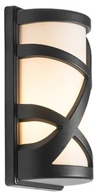 Candeeiro de parede exterior moderno preto IP44 - Suzie Moderno